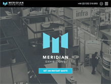 Tablet Screenshot of meridianexhibitions.co.uk